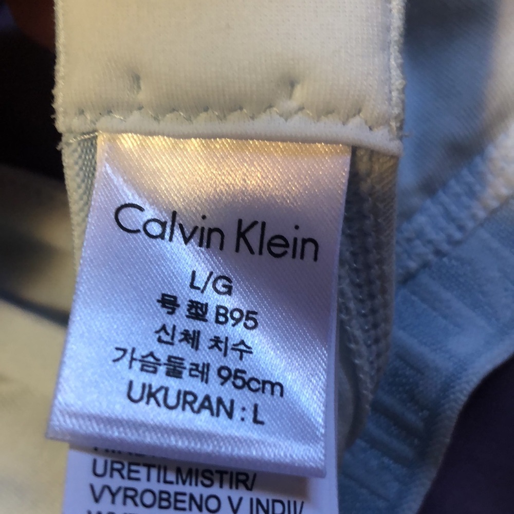 CALVIN KLIEN BRALETTE - NWT light blue -Large - Picture 6 of 6